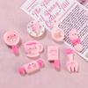 Handmade Pink Pig Resin Accessories: DIY Shoe Buckle, Hairpin, Jewelry Material