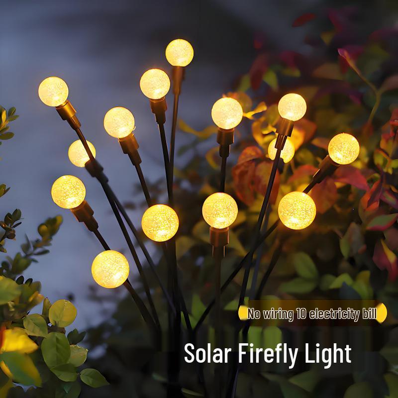 Outdoor Rainproof Solar Firefly Garden Lights