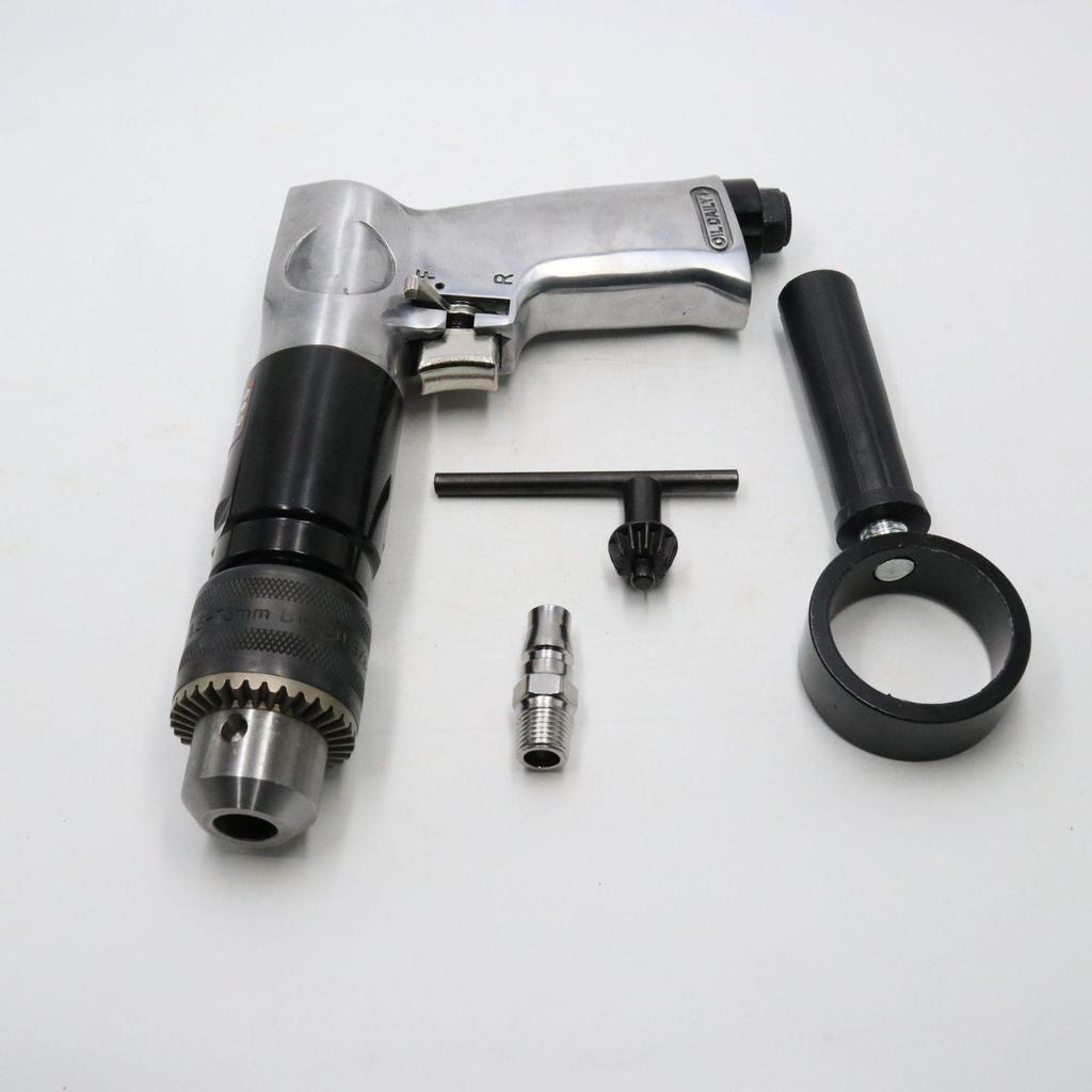 Пневматическая дрель-пистолет Gaobao промышленного класса диаметром 10 мм с функцией прямого/обратного хода и пневматическая дрель-пистолетного типа диаметром 13 мм.