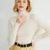 Autumn and Winter Women's Stacked Collar Round Neck Slim Pullover Hundred Yards Bottoming Knitwear