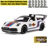 1/32 Porsche 911 Targa 4S Martini Racing Edition Спортивный автомобиль Сплав Литой Модель автомобиля Высокая симуляция Украшения Орнамент Подарок