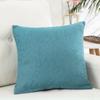 Linen Pillow Cushion Solid Color Sofa Office Nap Lumbar Pillow Tarpaulin Cushion Cover Car Backrest