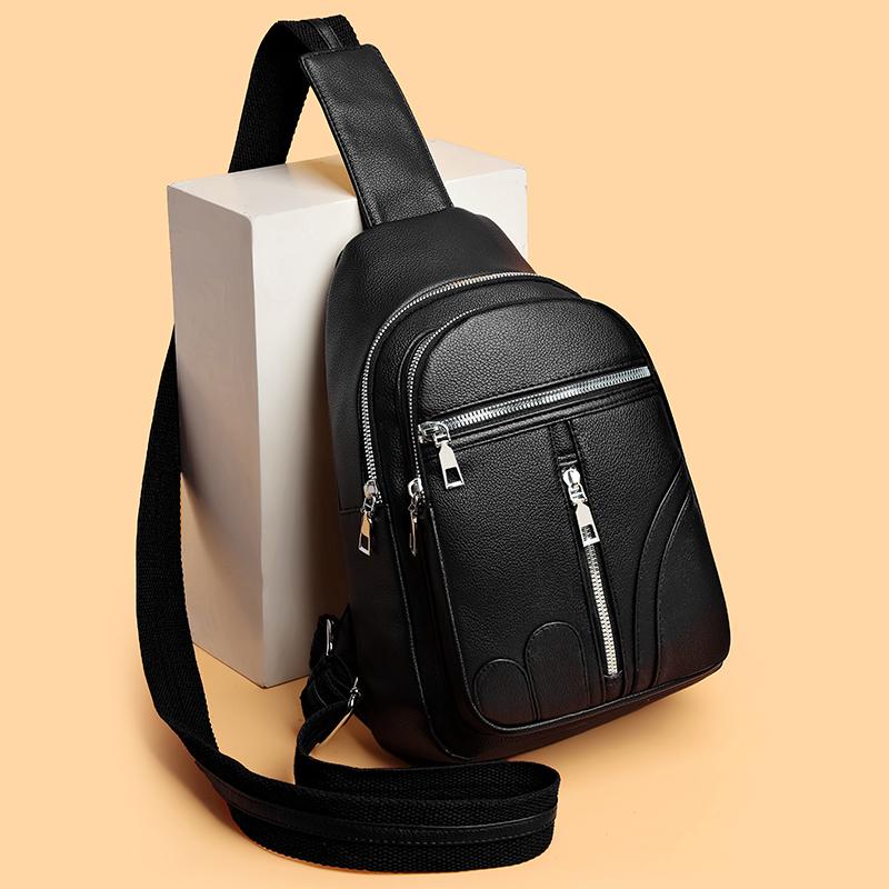 Нагрудная сумка женская сумка через плечо однотонная сумка через плечо большая вместимость многофункциональная сумка для мобильного телефона