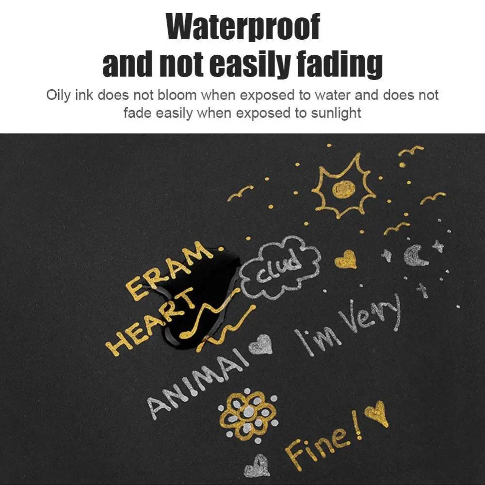 Металлическая ручка для подкраски автомобилей, перманентный золотой маркер для промышленности и искусства, набор маркеров для краски большой емкости