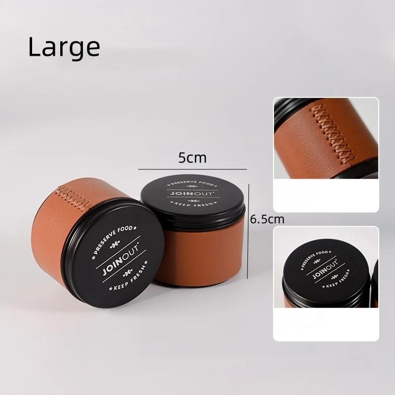 Портативная мини-емкость для хранения кофейных зерен из алюминиевого сплава, герметичный резервуар для кофейного порошка, контейнер для хранения кофейных зерен и чая для кемпинга на открытом воздухе