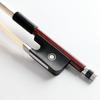 VINGOBOW Brazilwood Viola Bow, 35.6 Cm-43.2 Cm, Full Size, 74.5 Cm, Ebony, Frog, Natural, Mongolian White, Horsehair, Balanced Sweet Tone