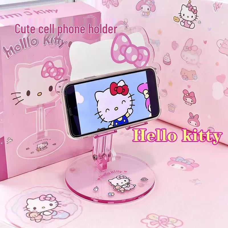 Подставка для мобильного телефона и планшета Hello Kitty - Регулируемый, складной и телескопический держатель