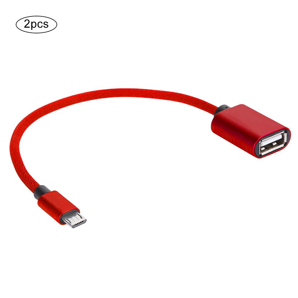 OTG-кабель для передачи данных Type C, USB-адаптер, OTG-адаптер, Конвертер, Кабели Micro USB, Адаптер AUX-аудиокабеля для Android(красный )