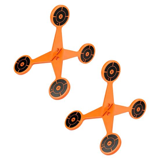 1/2/4Pcs Spinning Shoot Target 2/4MM Regular Thickened Rolling Shoot Practice Target Automatic Flip Quick Reset High Caliber Target Accessories