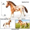 Игрушка Модель Дикого Животного Лошадь: Знаменитая Бело-Черная Лошадь для Когнитивных Игр Детей
