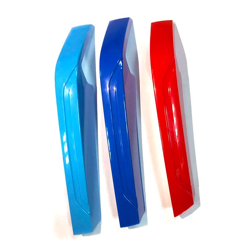 Трехцветные декоративные полосы для решетки радиатора BMW: Подходит для 19-22 Новой 3 серии и серии G20