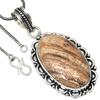 Pendant Picture Jasper Gemstone Handmade Gift For Her Silver Jewelry 2.25"