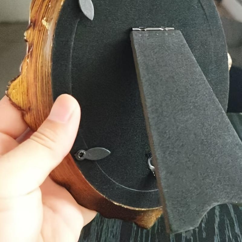 1 шт. Шестидюймовая овальная рама в винтажном стиле - Бронза и золотое стекло Элегантное европейское декоративно-прикладное искусство