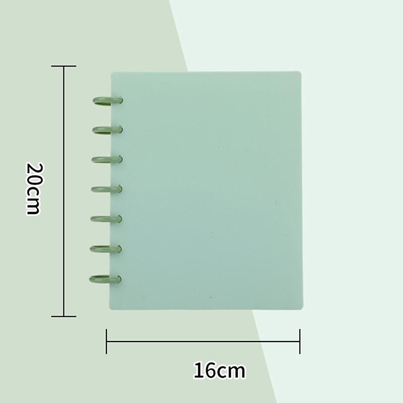 Kpop Покетбук на 7 ячеек Большой вместимости Альбом для фотографий идолов Книга для хранения карточек Прозрачный переплет Фоновая бумага