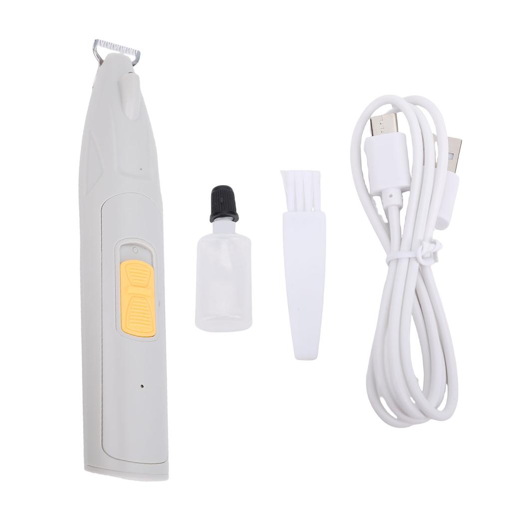 Триммер для лап питомца Светодиодная подсветка Низкий уровень шума Острые лезвия Многофункциональный триммер для стрижки шерсти питомца