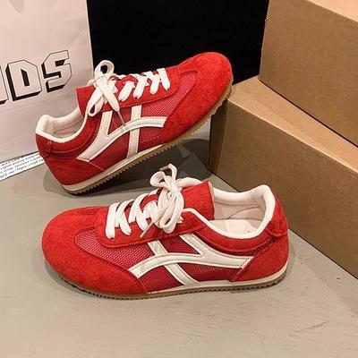 2025 новые немецкие тренировочные кроссовки женские весенне-летние дышащие сетчатые повседневные универсальные спортивные кроссовки ретро на плоской подошве для прогулок и катания на скейтборде