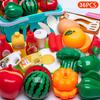 Cutting Play Food Toy for Kids Kitchen Toys Pretend Play Fruit Vegetable Pizza Cake Accessories Early Educational for Girl's Toy