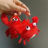 1 шт. Брелок-подвеска Маленький краб, игрушки, примерно 11 см. , Плюшевая игрушка Красный краб, Милая плюшевая игрушка-животное, Кукла