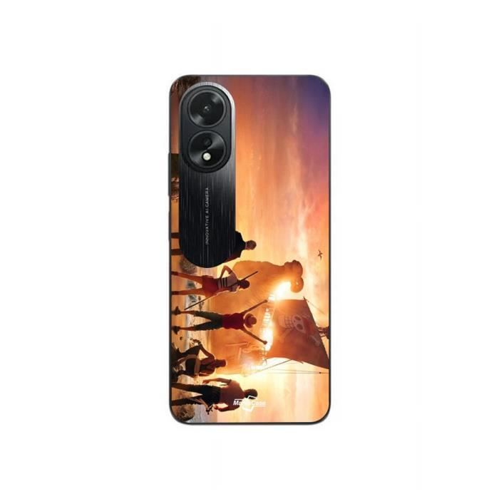Чехол - MANIACASE - Oppo A58 - Черный - One Piece - Мягкий