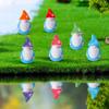 30Pcs Mini Christmas Hat Gnome Figurine Tiny Faceless Dwarf Resin Statue Miniature