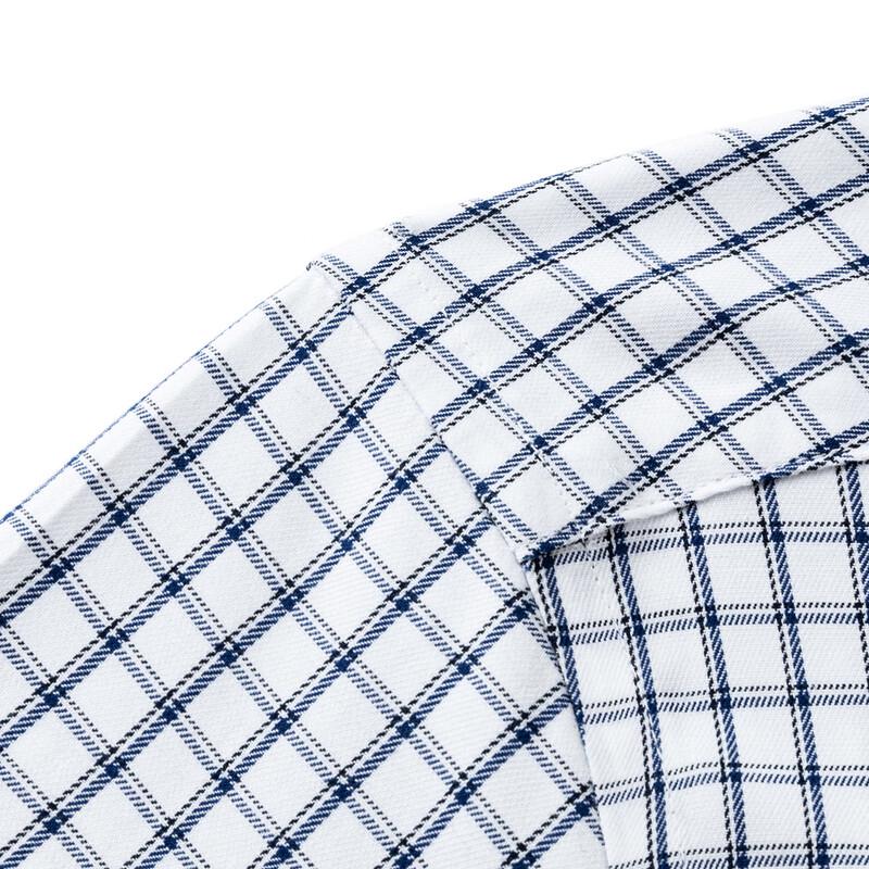 Мужская повседневная рубашка в клетку с длинным рукавом MONTAGUT, простая в уходе