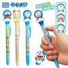 Ldcx Doraemon Face-Changing Gel Pen & Moonlight Pen Press Type Black Ink Cute Anime Stationery  Decompression  Gift
