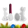 Cartoon Rabbit Candlestick Molds Handmade Bunny Tealight Molds  Home Table Decoration