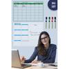 Monthly Planner - Weekly Planner Calendar - 4 Pen Set Writing Board Smart Paper Board