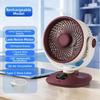 LED Digital Display Desktop Electric Fan 120° Rotating Outdoor Camping Fan  Household