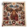 Embroidery Starter Kits for Beginners Christmas Animal Cross Stitch Kit, Holiday Seasonal Handmade Decoration Projects Pattern, Festive Craft