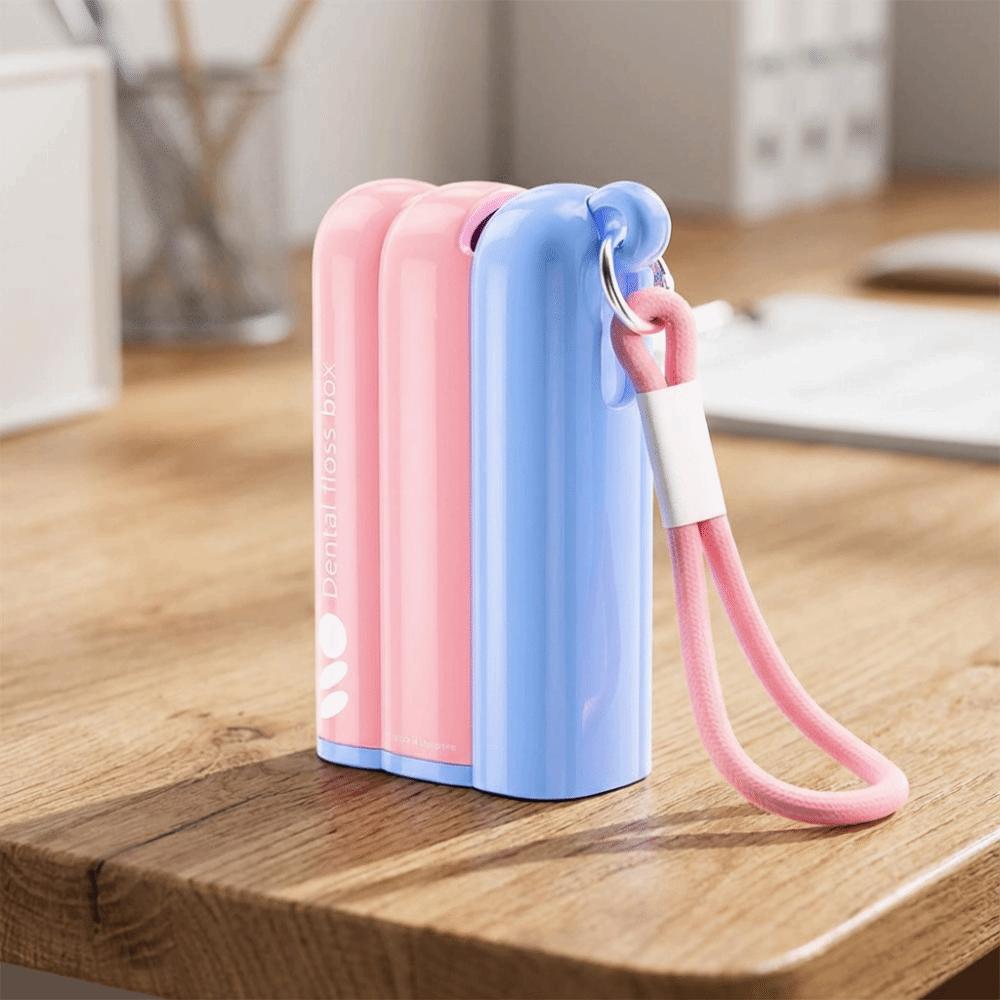 Dustproof Floss Stick Storage Box Press-on Floss Dispenser Automatic Pop Dental Floss Box Hotel