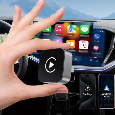 2 в 1 беспроводной автомобильный адаптер CarPlay для Android, беспроводной адаптер CarPlay, умный USB-ключ для iPhone и Android, заводская проводка для автомобилей