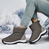 Ladies' Winter Fashionable Anti Slip Wear-resistant and Warm High Top Cotton Shoes with Added Fleece Outdoor Snow Boots