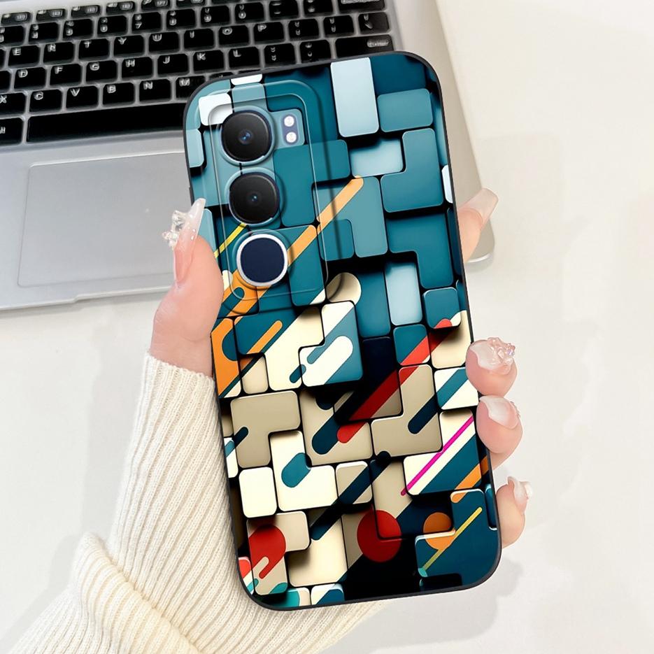 Чехол для Vivo Y19s V2419 Новый Уникальный Конфетный Расписной Чехол 6.68'' Ударопрочный Чехол для Телефона Для Vivo Y19s Y 19 s VivoY19s 4G Мягкий Чехол