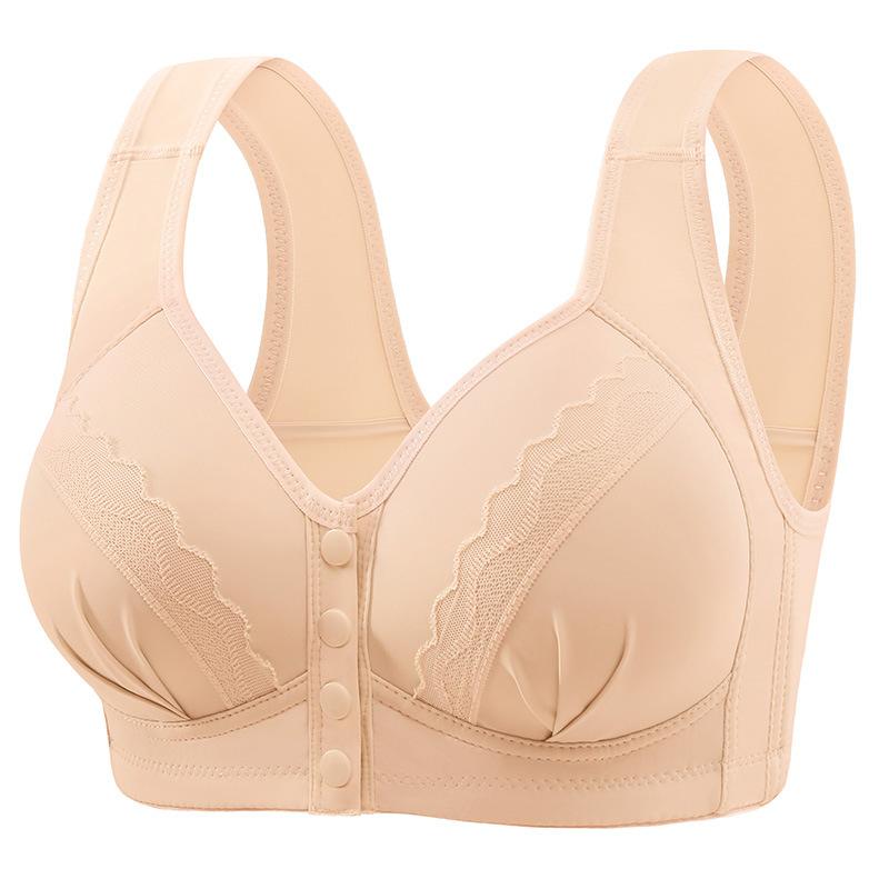 Новое поступление: Ярко-красный бюстгальтер большого размера с застежкой спереди, тонкими чашками, красивым дизайном спинки и боковой поддержкой для минимизации боковых складок, стиль майки