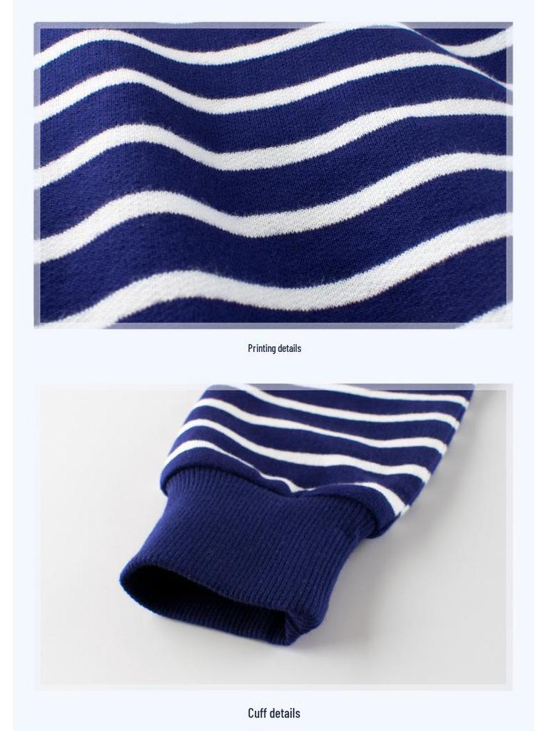 27kids Полосатый детский свитшот Осень 2024 - Цельная детская одежда