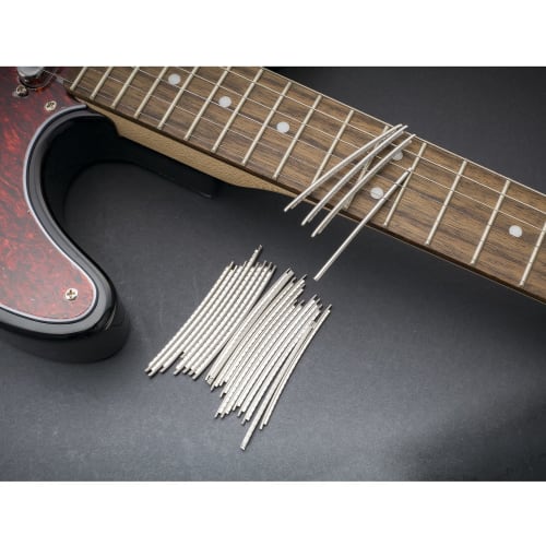 Musiclily Pro 2.4mm Stainless Steel Frets, Medium Fret Wire, Pack of 24 for Fender Guitars