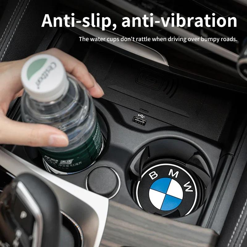Car Sticker Hot 2025 M Power Car Coasters Silicone Anti-Slip Water Cup Mat For BMW X1 X2 X3 X5 X4 X6 X7 G30 G20 G32 G11 G12 F40