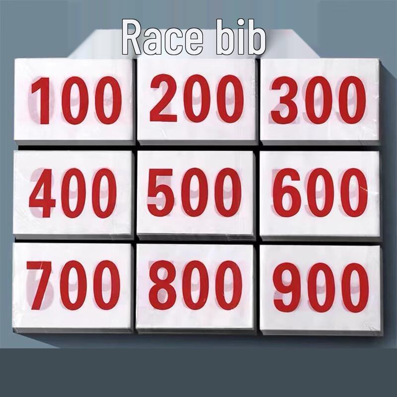 Sports Event Number Bibs for Athletes