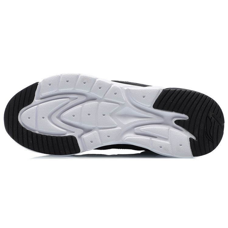 Li Ning Starfire Trendy Versatile Casual Sneakers Mid-Top Lifestyle Shoes Women Sneakers Black White AGLR018-2