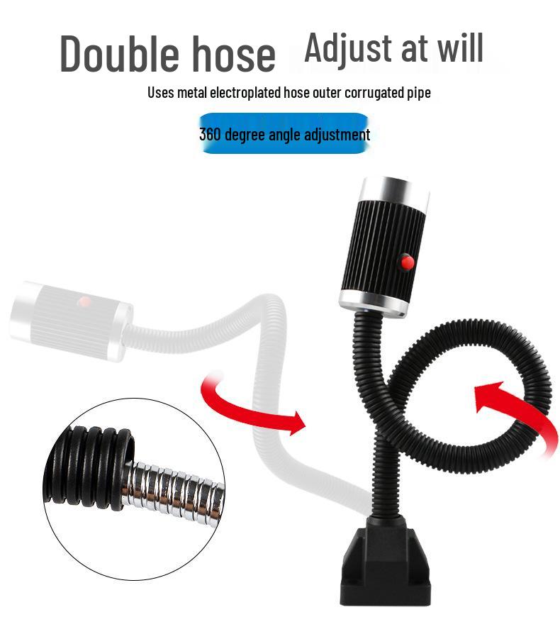 LED Machine Tool Work Light – CNC Lathe Hose Magnetic Gooseneck Light 24V/220V