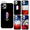 France Flag Phone Case for iPhone 11 12 13 14 Pro Max Mini X XR XS SE 2020 5 6S 7 8 Plus Samsung Galaxy S21 S22 Cover Shell