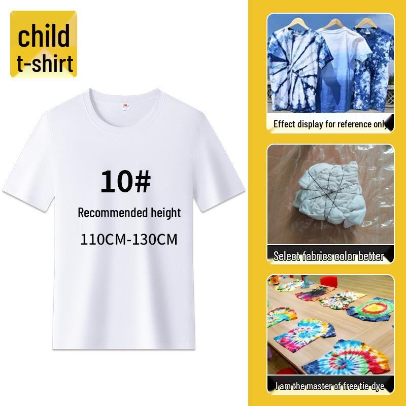 Summer Tie-Dye Kit: White Cotton Scarf & T-Shirt - No-Boil Plant Dye for Outdoor Parent-Child Activities
