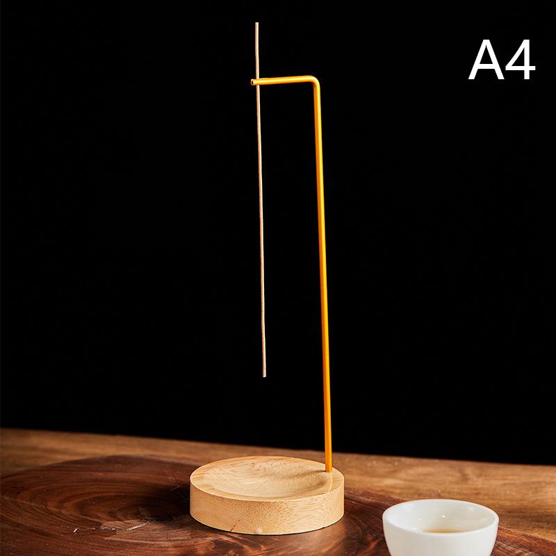 Upside Down Incense Burner Round Incense Tray Wooden Incense Sticks Stand Holder For Yoga Bedroom Office Party Home Decor