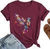 Hummingbird Shirts for Women - Cute Flower Bird Graphic Shirt Animals Lover Tops