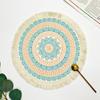 Romantic Bohemian Placemats Round Coaster Cotton Pad Heat Insulation Mat  Wedding Table Decor