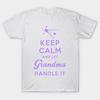 Женская футболка Keep Calm Grandmas Here Принт Харадзюку Кавайная футболка Летняя футболка с коротким рукавом Женская футболка Топ