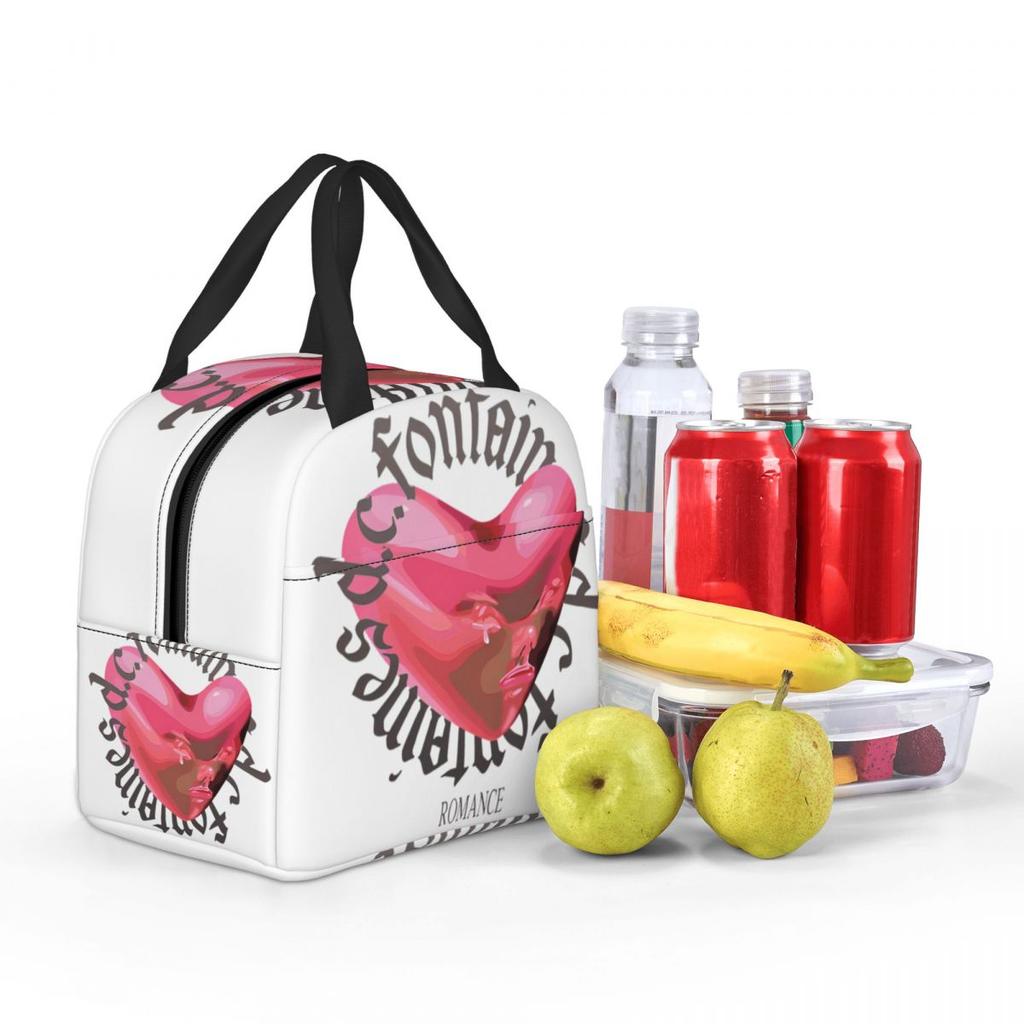 Fontaines DC Romance Insulated Lunch Bag for Women Office Cooler Thermal Food Box Tote Portable Lunch Boxes Container