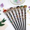 DIY Handmade Crystal Magic Wand Halloween Prop Magic Scepter Creative Fairy Stick  Women Girls