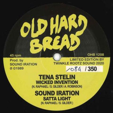 12inch Record TENA STELIN / SOUND IRATION - Wicked Invention / Satta Light OHB1208 Old Hard Bread 1989 Europe Reggae, Ska & Dub Used
